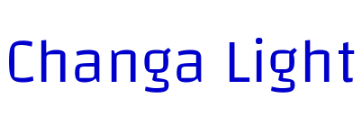 Changa Light الخط